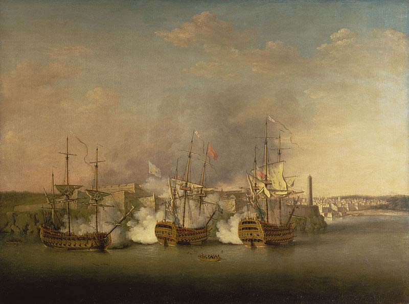 Bombardment of the Morro Castle, Havana, 1 July 1762